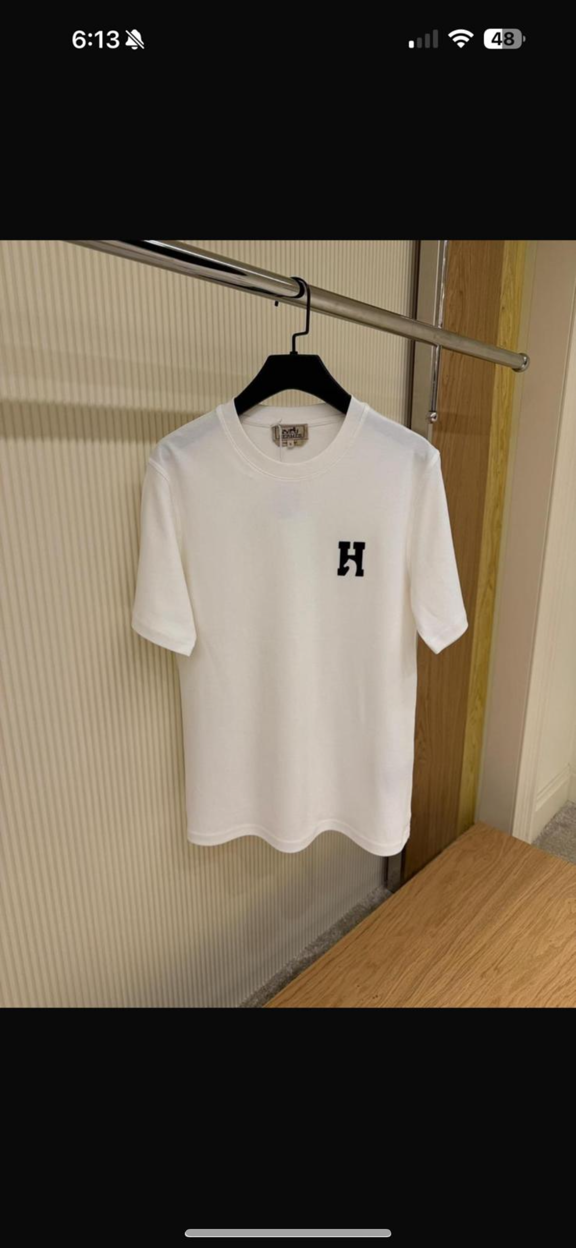 Hermès Classic “H” Logo T-Shirt – White