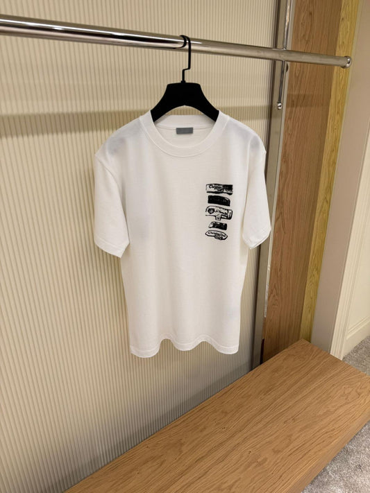 Christian Dior white Logo Patch T-Shirt