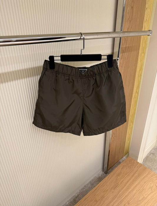 Prada Re-Nylon Green Swim Shorts