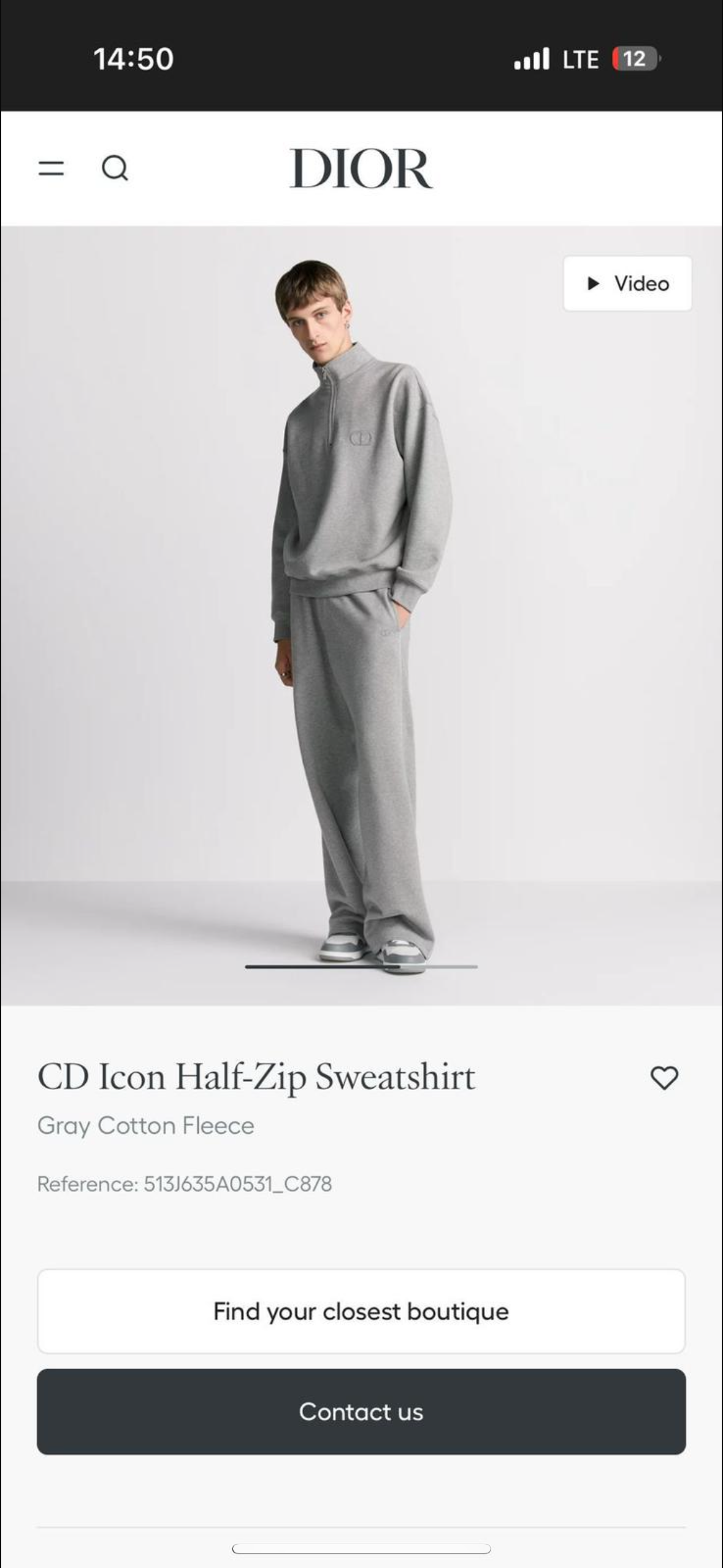 Set Dior - CBLACK