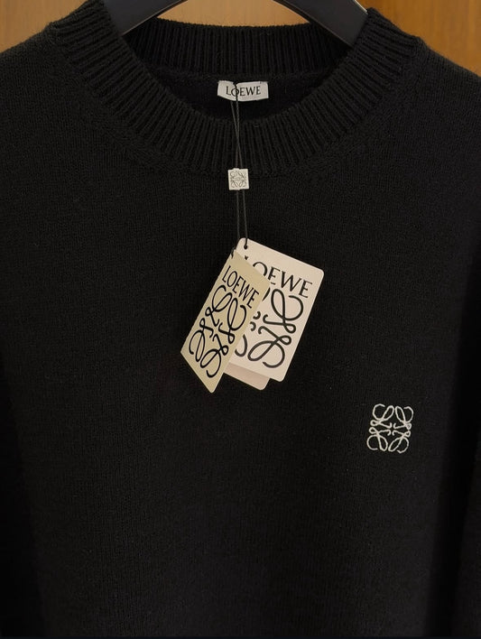 Loewe Anagram-Embroidered Wool Jumper.