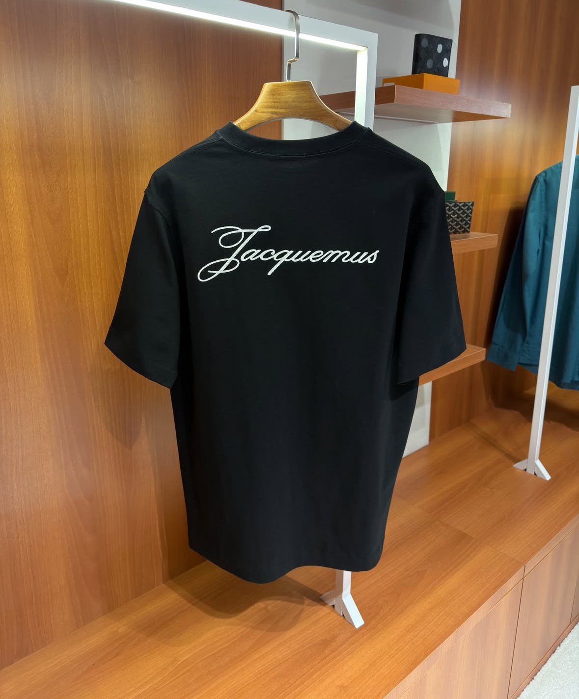 Jacquemus logo-embroidered T-shirt - CBLACK
