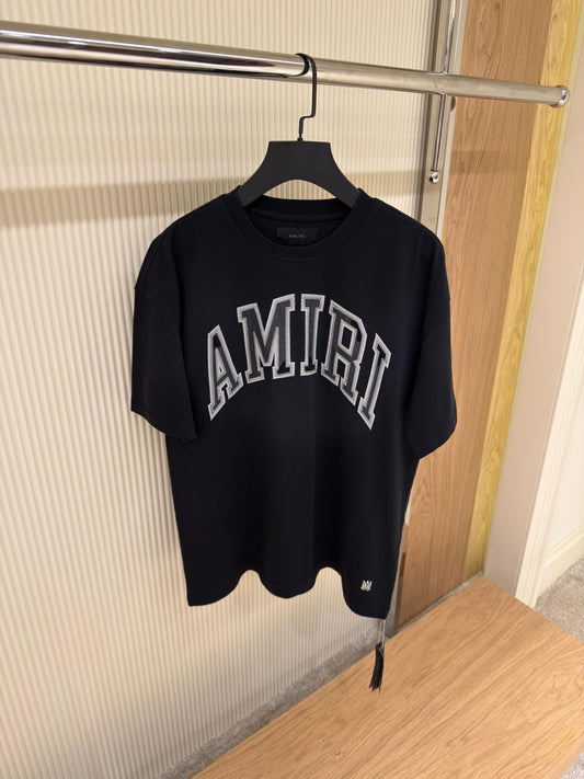 AMIRI Black Collegiate Logo T-Shirt