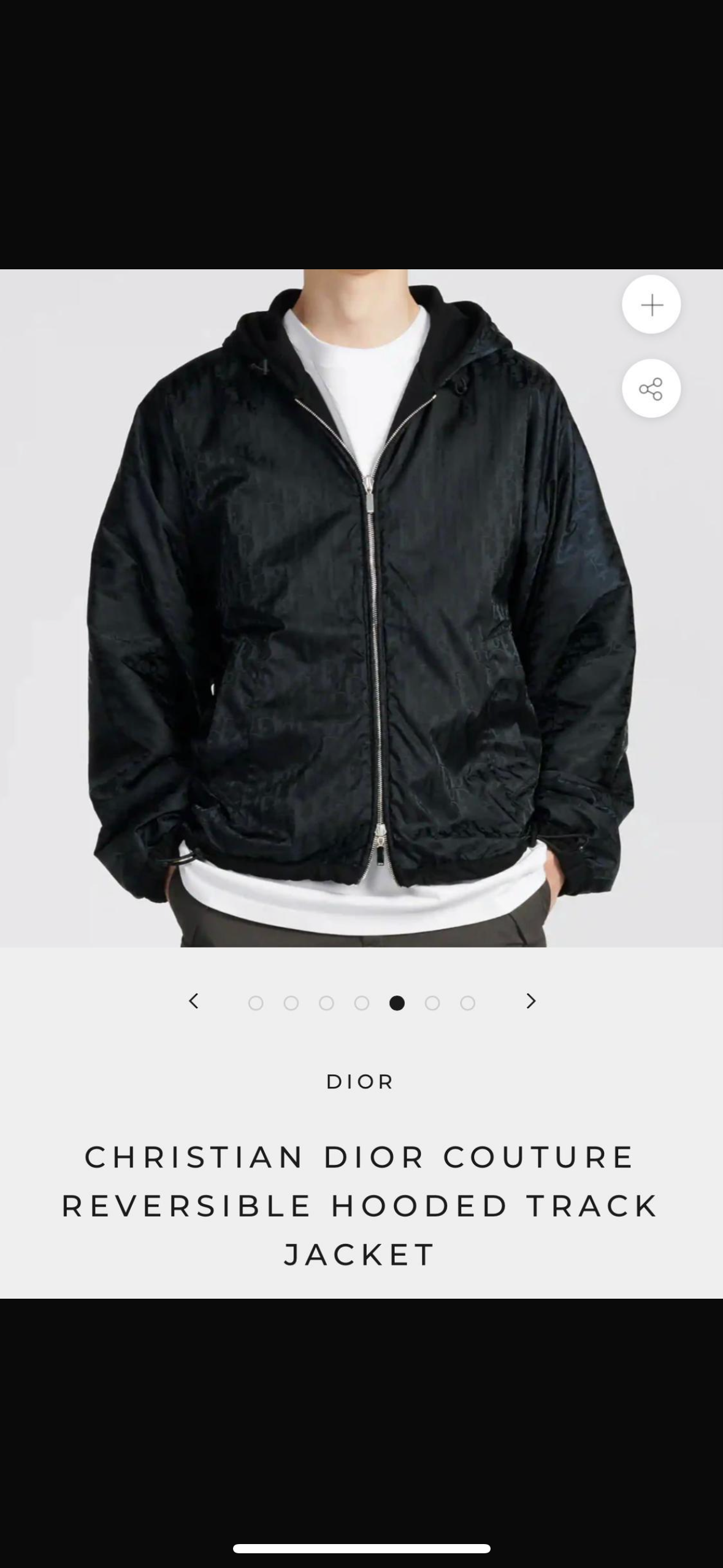 Double Face Reversible Zip Hoodie dior Black - CBLACK