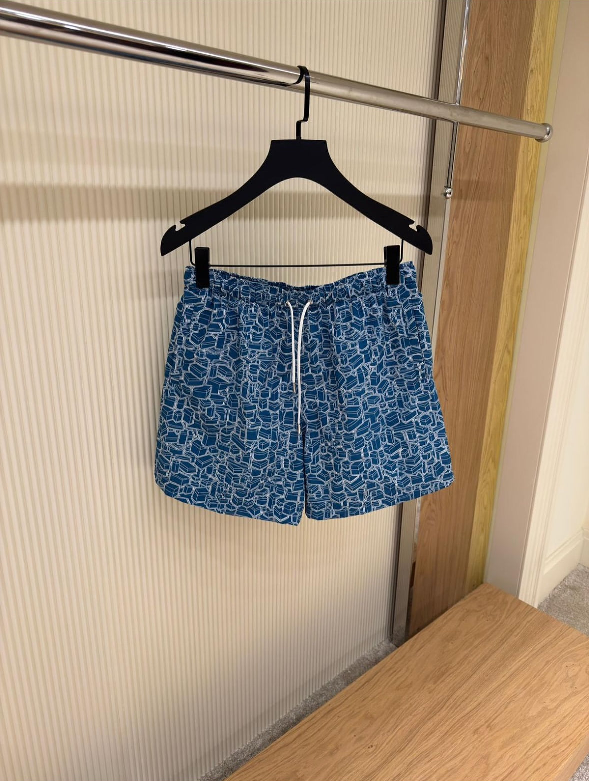 Hermès Azure Geometric Swim Shorts