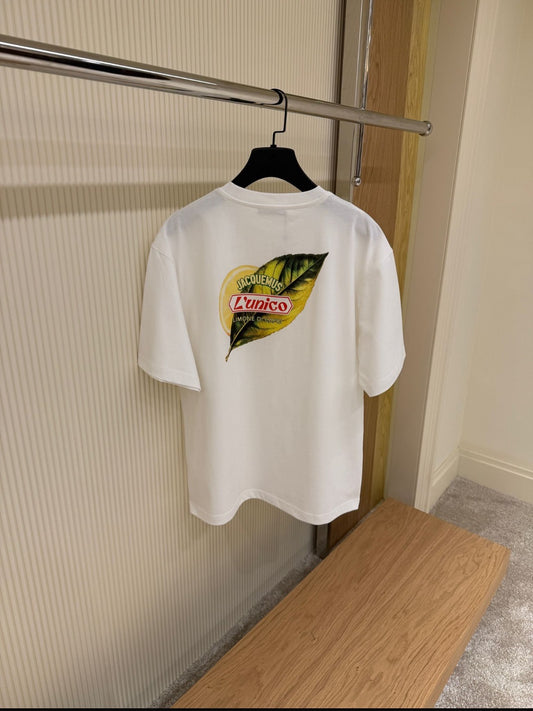 Jacquemus L’unico Lemon Leaf T-Shirt White