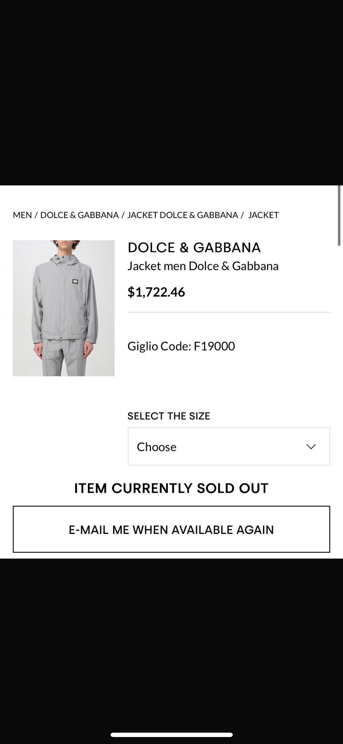 Set Dolce Gabbana - CBLACK