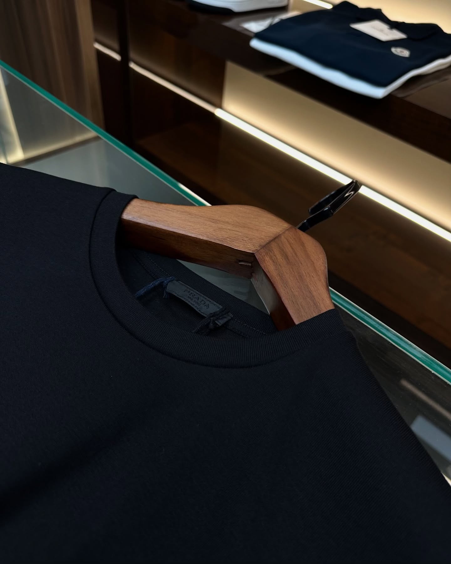 Prada Re-Nylon Black T-Shirt with Triangle Logo