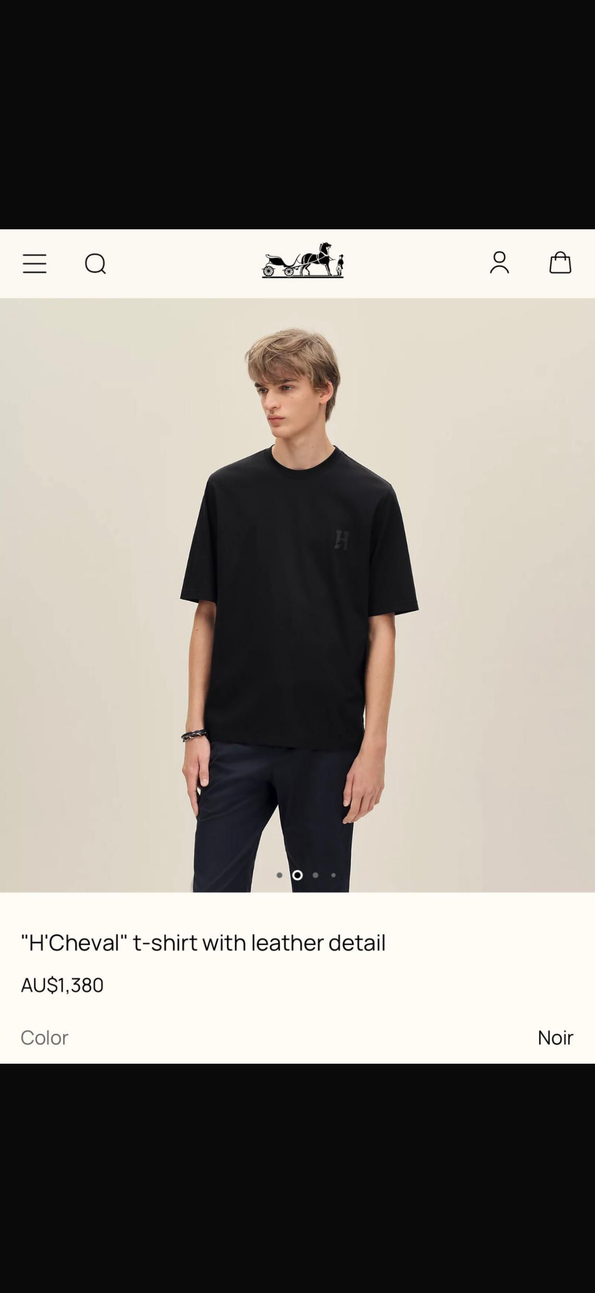 Hermès Black T-Shirt
