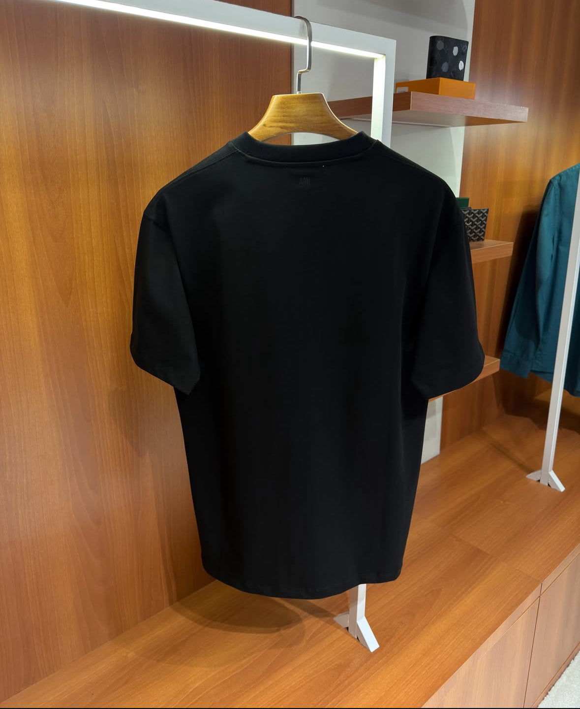 AMI Paris Black Ami de Cœur T-Shirt - CBLACK