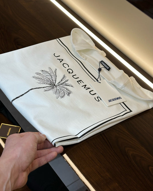 Jacquemus White Palm Tree Graphic T-Shirt