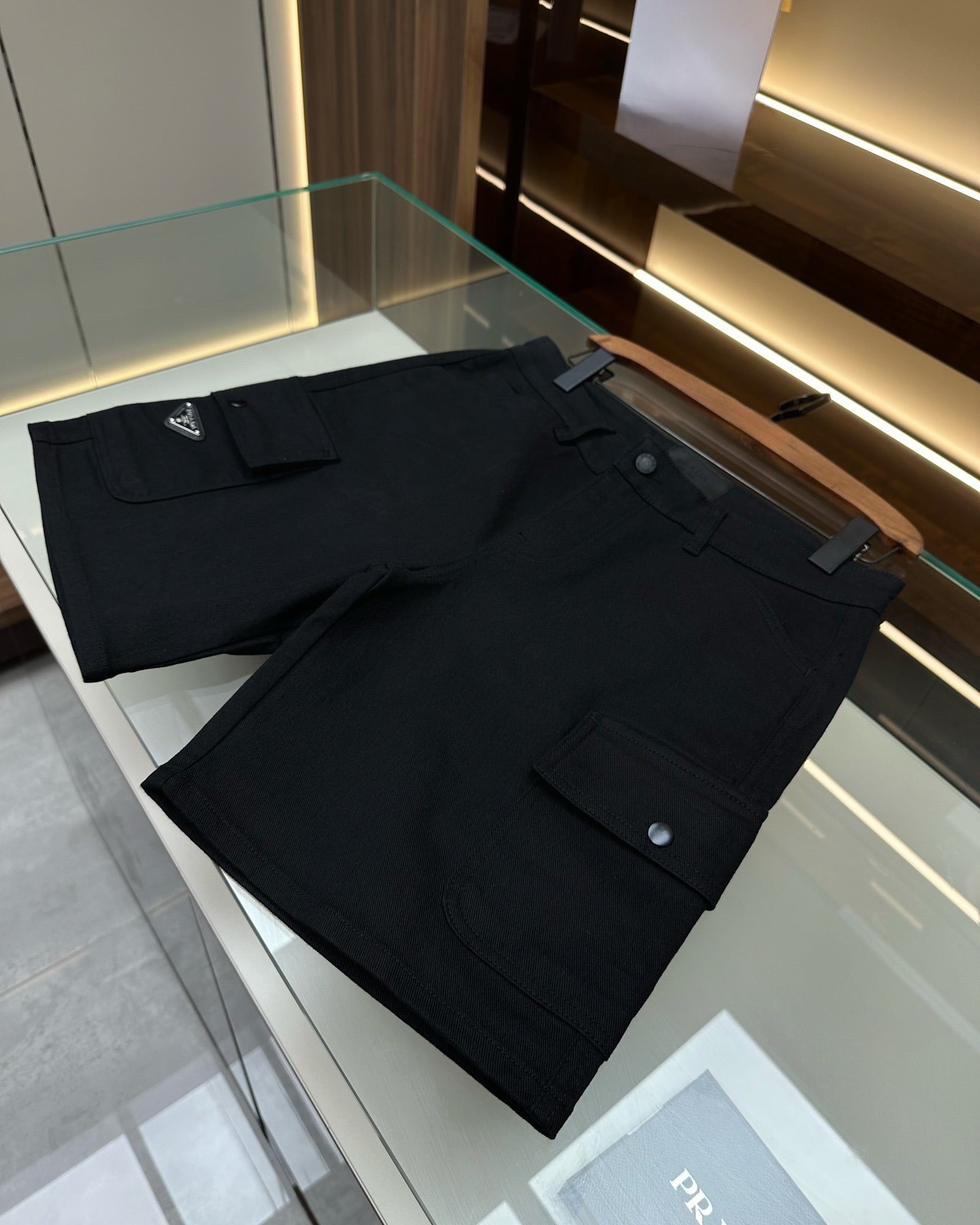 Prada Technical Cotton Bermuda Shorts – Black