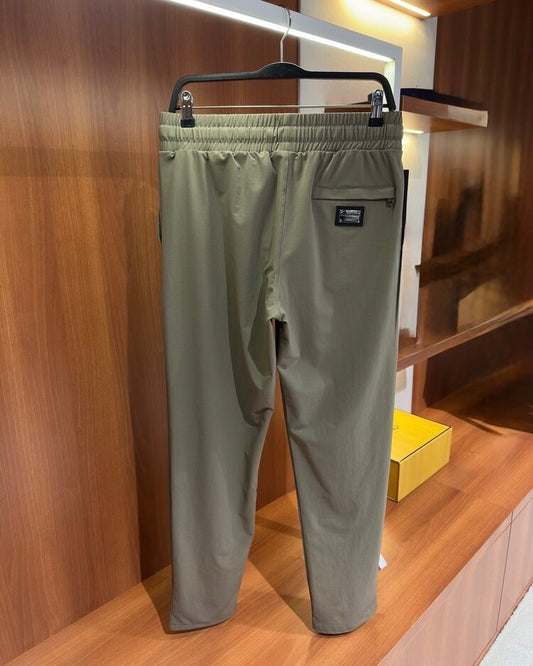 Dolce & Gabbana Olive Green Logo Pants