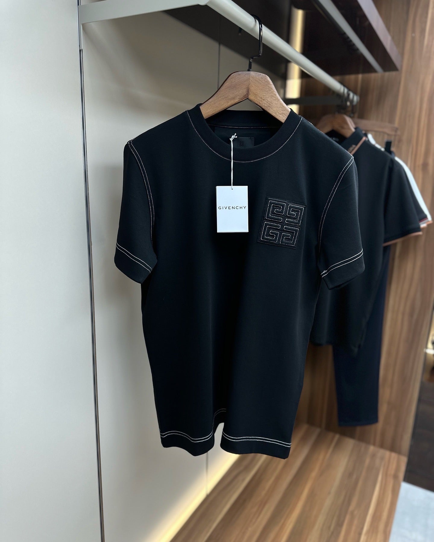 Givenchy 4G Embroidered Logo Tee – Black Edition