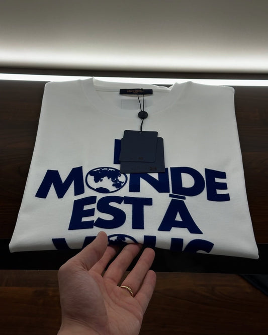 Louis Vuitton White “Le Monde Est à Vous” T-Shirt