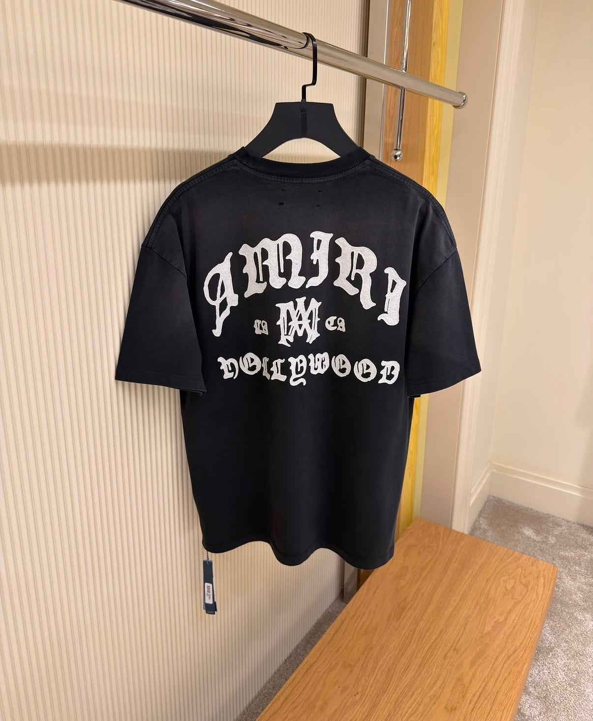Amiri Hollywood Black Graphic T-Shirt – Oversized Premium Cotton