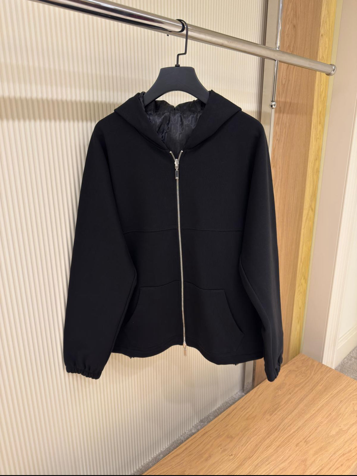 Double Face Reversible Zip Hoodie dior Black - CBLACK