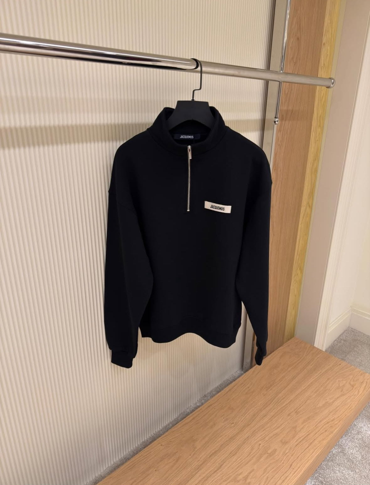 Jacquemus "Le Camionneur Gros Grain" sweatshirt.