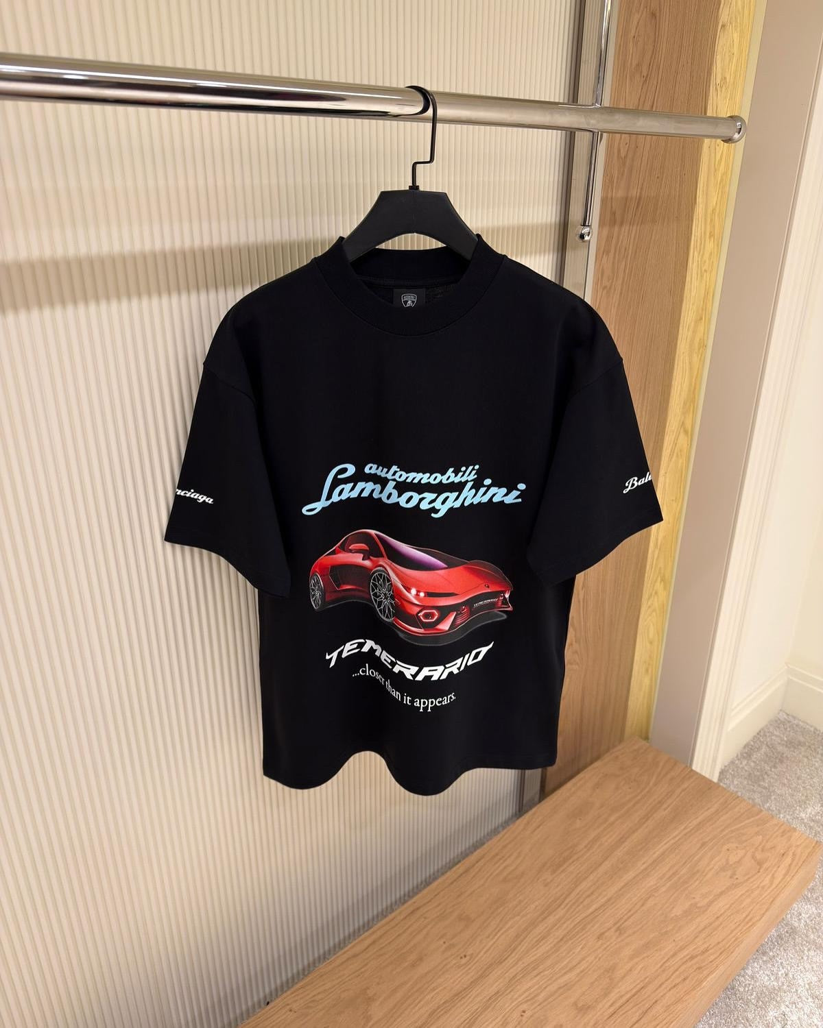 Balenciaga x Lamborghini “Temerario” Graphic T-Shirt – Black