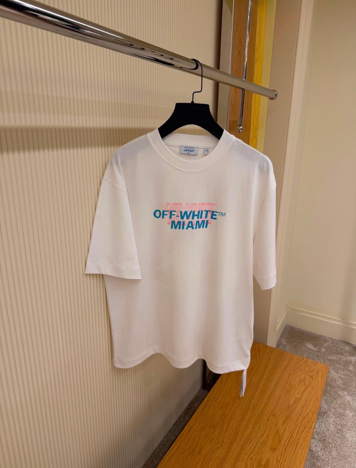 OFF-WHITE Palm Graphic Oversized T-Shirt | White