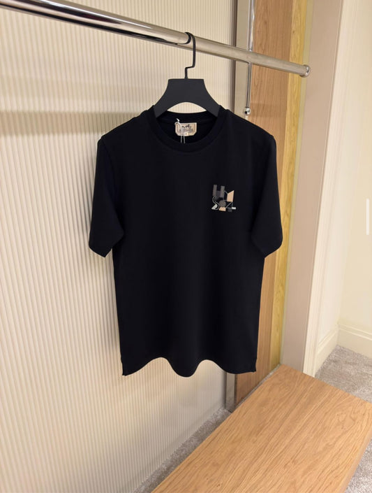 Hermès Geometric Motif T-Shirt – black