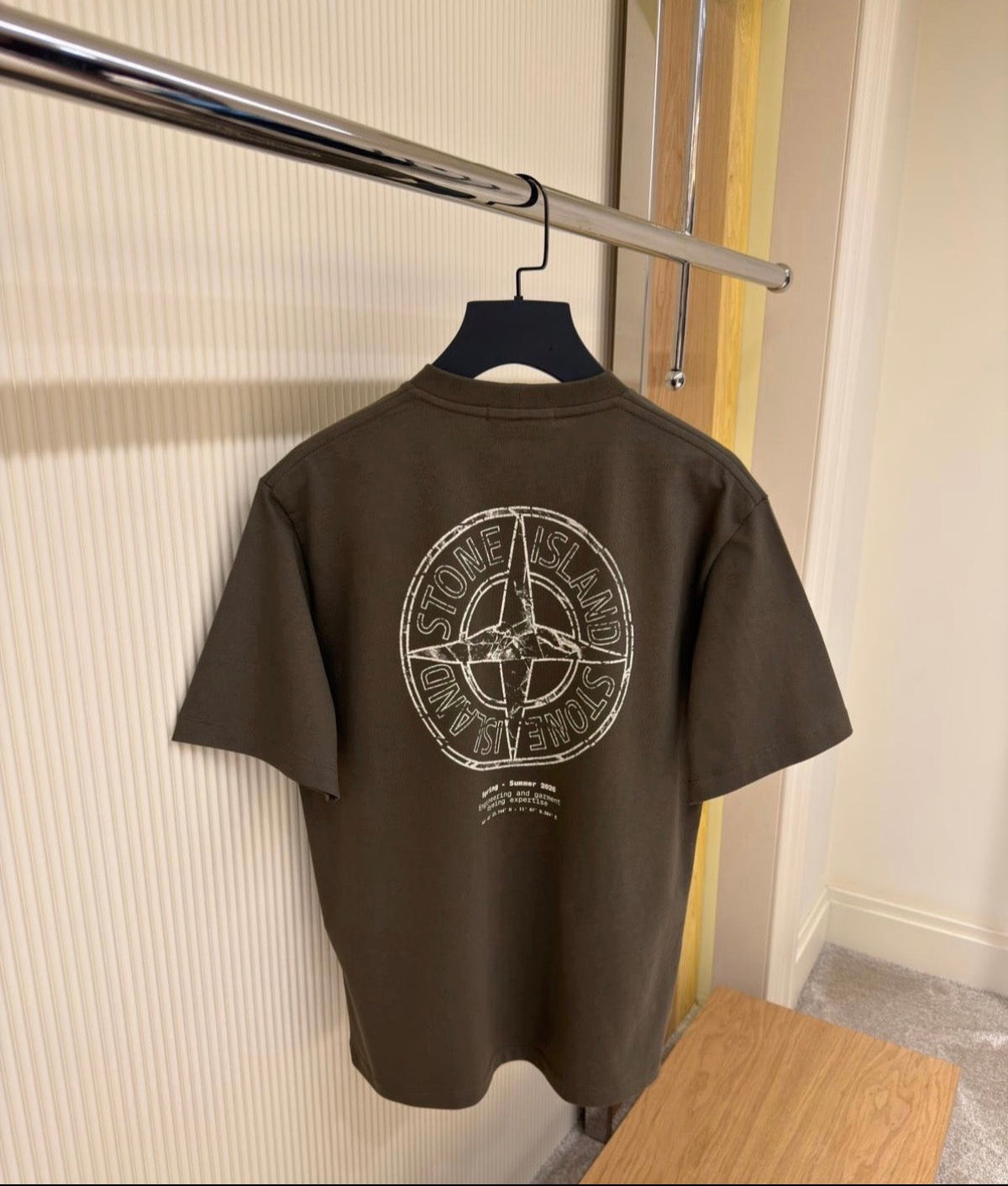 Stone Island Compass Graphic T-Shirt – Dark Olive