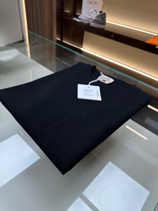 Hermès Black Signature Pocket T-Shirt